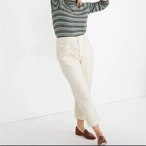 Madewell Moleskin High-Rise Seamed Tapered Pants Size 14